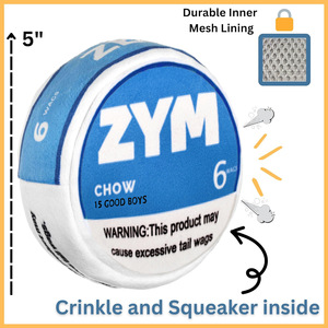ZYM ของเล่นสุนัขแบบมีเสียง 6 ชิ้น สำหรับแก้เบื่อ ใช้ภายในบ้าน - Product Image 4