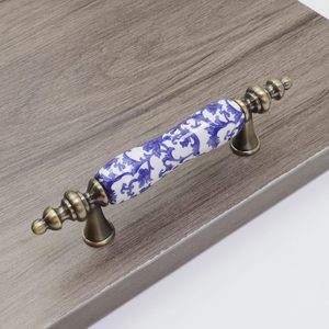 <span class=keywords><strong>Tiradores</strong></span> y pomos de cerámica florales azules antiguos orientales <span class=keywords><strong>para</strong></span> armarios y <span class=keywords><strong>cajones</strong></span> de estilo chino - Product Image 2