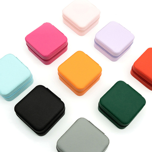 Custodia personalizzata con Mini cerniera, collana ad anello portatile, gioielli, portaoggetti cosmetici da viaggio, portagioie, piccola borsa per il trucco - Product Image 2