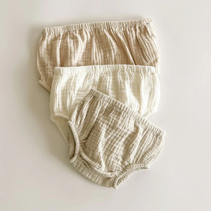2024 di mussola di <span class=keywords><strong>cotone</strong></span> Super morbido baby bubble estate bloomers pantaloncini per neonato ragazzo - Product Image 2