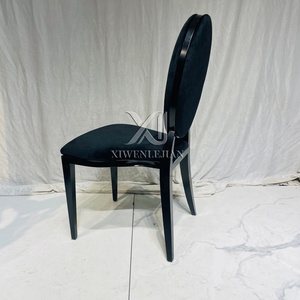 Ghế khách sạn cao cấp lưng tháo rời, khung kim loại, ghế cưới lưng oval, thiết kế hiện đại, ghế ăn tiệc cho thuê sự kiện ngoài trời - Product Image 3