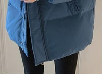Manteau court d'hiver pour femme AIMINYZ avec capuche et col amovible, imprimé, doublure en coton épais, polyester, vêtement d'extérieur décontracté