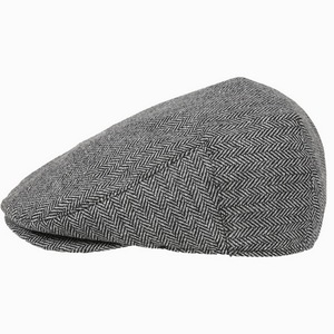 Casquette Gavroche en Tweed pour Enfants Garçons, Béret Plat Années 20 pour Petits Gentlemen, Chapeau Fedora Cabbie à Motif Chevrons - Product Image 5