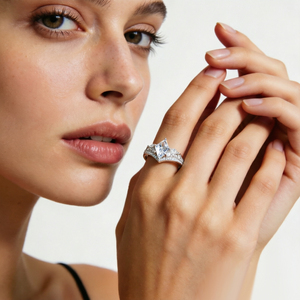 Proveedor Mayorista de Joyería Personalizada de Fábrica, Anillo de Plata de Ley 925 con Zirconia en Forma de Cometa para Mujer, Bañado en Rodio, para Fiesta de Compromiso - Product Image 6