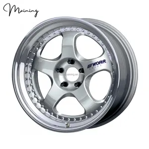 Passenger Car Wheels Work Meister S1 Deep Dish Alloy Wheels 15 Inch 4x100 4x114.3 Work Wheels