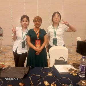 สร้อยคอจี้พลอยอะมีทิสต์น้ำจืดชุบเงินแบรนด์รูเทย์ล  เสริมความงามตามธรรมชาติ ของแท้ หรูหราแบบแอฟริกัน | - Product Image 6