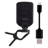 Vente en gros d'accordeur de guitare rechargeable à clipser chromatique pour violon ukulélé accessoires d'instruments de basse