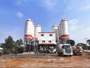 Trộn bê tông thiết bị nhà máy hzs180x8 180m3/h trang bị 4 * 100ton xi măng Silo & cát và sỏi hệ thống sưởi ấm - Product Image 2