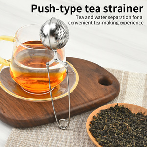 Trà văn phòng hộ gia đình lười biếng trà rò rỉ thép không gỉ tách trà tách trà tốt lưới lọc dây Clip Báo Chí loại trà bóng - Product Image 3