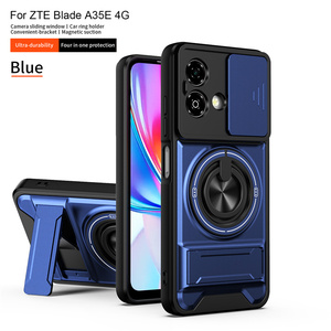 Lichicase 360 °   Funda Protectora para Teléfono con Anillo Giratorio y Protección de Cámara de Cobertura Total para ZTE Axon 60 Blade A35 A55 - Product Image 3