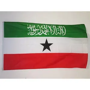 Somaliland bayrağı tuval Header ve çift dikişli-Somaliland bayrakları Polyester Grommets 3X5 Ft