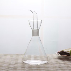 زجاجة موزع من الزجاج ، موزع مع صنبور قياس الخل للمطبخ والشواء - Product Image 3