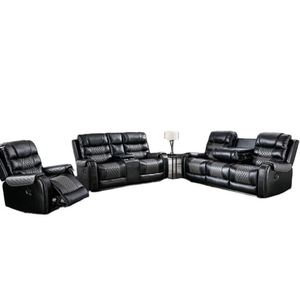 โซฟาปรับเอนดีไซน์ยุโรป หนังแท้ พร้อมกลไกปรับเอนไฟฟ้า ชุดโซฟา - Product Image 1