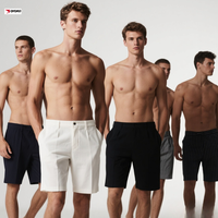Vente en gros de pantalons courts décontractés pour hommes Shorts de golf légers Shorts de travail extensibles à séchage rapide Running Fitness Gym Wear Shorts de survêtement