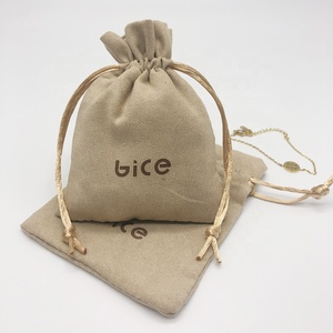 Da Lộn Túi Đồ Trang Sức Bao Bì Quà Tặng Tùy Chỉnh Nhỏ Dây Rút Đồ Trang Sức Suede Pouch - Product Image 1