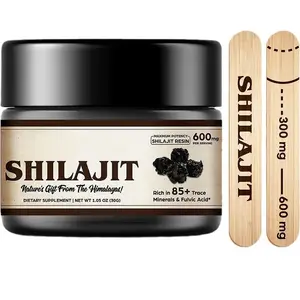 Unterstützung der Kundenanpassung reiner natürlicher Himalaya-Shilajit-Extrakt Fulvinsäure-Flüssigkeit 50 g Shilajit-Harz