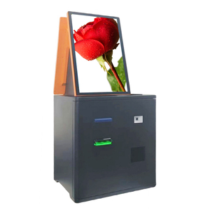 Quiosco de escaneo de impresión de autoservicio de doble cara con lector de tarjetas y escáner biométrico de dedos para reregistro de hospitales - Product Image 1