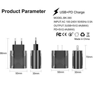 Nuevo Cargador de 48W 3USB+PD, Carga Rápida QC 3.0 2.4A PD, Cargador de Pared para Teléfono Móvil, Carga Rápida para iPhone y Samsung - Product Image 6
