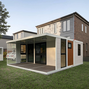 Maison de conteneur d'expédition extensible de 40 pieds avec chambres, modèles modulaires de luxe, nouveaux modèles, toit plat, 2 étages, appartement magique pour grand-mère - Product Image 6