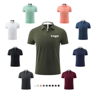 Wholesale Lidong custom logo men's polo shirts polyester spandex polo shirt high quality custom polo shirts