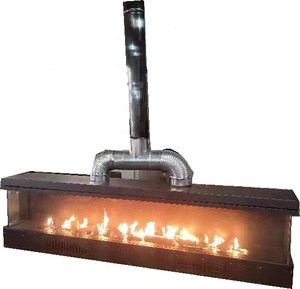 60 \ "<span class=keywords><strong>inserto</strong></span> di Design industriale <span class=keywords><strong>per</strong></span> camino in acciaio a tre lati <span class=keywords><strong>per</strong></span> riscaldamento a Gas naturale e liquefatto <span class=keywords><strong>per</strong></span> interni esterni in hotel - Product Image 3