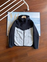 Veste cardigan zippée de sport et de loisirs en gros, sweat-shirt de sport tricoté à capuche coupe-vent en coton aéré pour l'entraînement