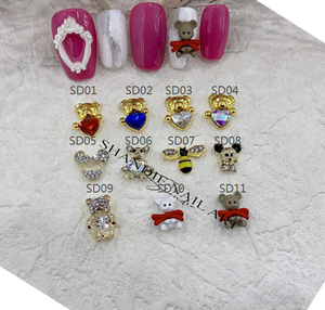 <span class=keywords><strong>Mickey</strong></span> bear — faux ongles en alliage 3d, breloques avec strass, décoration, art de manucure et de pédicure, nouvelle collection - Product Image 5