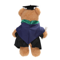 Ours en peluche de graduation avec toque et robe, poupée en peluche douce, cadeau de diplôme pour la cérémonie de remise des diplômes