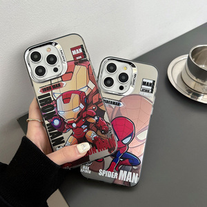 Coque de téléphone personnalisée de protection, dessin animé, anime, <span class=keywords><strong>Marvel</strong></span>, Iron Spider-Man, Hulk, antichoc, IMD, pour <span class=keywords><strong>iPhone</strong></span> XR <span class=keywords><strong>11</strong></span> 12 13 14 15 Pro Max - Product Image 2