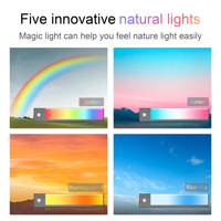 Mínimamente diseñado 23cm RGB LED iluminación cuerpo activado por calor para almacenamiento de dormitorio/pasillos alimentado por batería