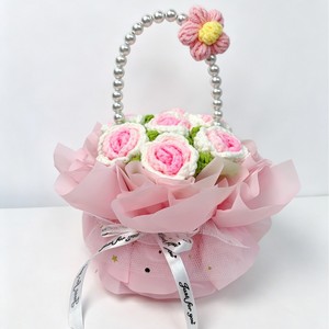 Cesta <span class=keywords><strong>de</strong></span> Flores <span class=keywords><strong>de</strong></span> Cuerda <span class=keywords><strong>de</strong></span> Algodón Tejida a Crochet, Organizador <span class=keywords><strong>de</strong></span> Almacenamiento Hecho a Mano <span class=keywords><strong>para</strong></span> Decoración del Hogar, <span class=keywords><strong>para</strong></span> Cuarto <span class=keywords><strong>de</strong></span> Bebé o Baño - Product Image 2