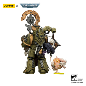 JOYTOY <span class=keywords><strong>Warhammer</strong></span> <span class=keywords><strong>40K</strong></span> Death Guard Tallyman <span class=keywords><strong>Figurine</strong></span> d'action à l'échelle 1/18 Modèle articulé <span class=keywords><strong>Figurine</strong></span> de collection Accessoires - Product Image 2