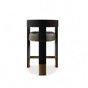 Haute <span class=keywords><strong>Couture</strong></span> Mobilier Décoration Entreprise Designs modernes Tabourets de bar Chaises hautes en velours - Product Image 4