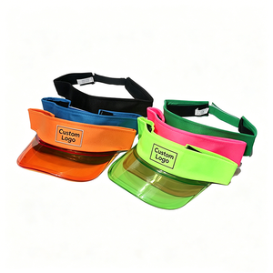 Visera Transparente Fluorescente de TPU, Sombrero para el Sol, Deportivo, Transpirable, de Color Sólido, Unisex para Adultos, Protección Solar - Product Image 1