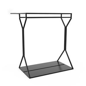 Estante de ropa colgante de doble cara personalizado, estante de exhibición de ropa para bolsas de zapatos, estantes de ropa dos en 1, estante de ropa dorado - Product Image 5