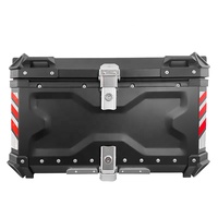 Boîte de top pour moto, boîtier en Aluminium, pour motocyclette, coffre arrière, 6,5 l