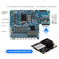 CWWK 1U C236 Pare-feu en rack 19 pouces i3-8100/i5-9400/i7-8700 Routeur PC 8 ports LAN I226V SFP+ 10Gbe DDR4 Appliance réseau OPNsense