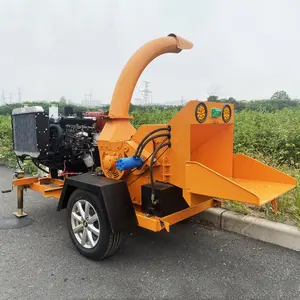 forestry wood chipper 300mm forestry equipment skid steer saw dust machine wood chipper