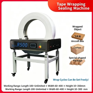 Máquina Rotativa de Alta Velocidad para Flejado de Cajas de Cartón/Alimentos/Espuma/Mensajería, Máquina Automática para Envolver y Empacar con Cinta - Product Image 2