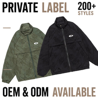 Veste Homme Col Montant Légère Séchage Rapide Fermeture Éclair Automne Décontractée Grande Taille Coupe Ample 6XL 7XL