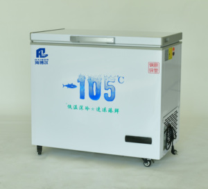 Congélateur horizontal commercial grande capacité, ouverture supérieure réglable, refroidissement direct, dégivrage manuel pour viande, fruits de mer, crème glacée - Product Image 1