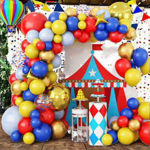 Chaîne de ballons arche en feuille d'or 4D de haute qualité, vente en gros, fournitures de fête d'anniversaire sur le thème du cirque, décorations de Thanksgiving - Product Image 2