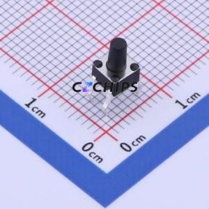 GT-TC075A-H070-L1 Tactile Switch Through hole Component (THT) Switch Single Pole Single Throw Round Button 1.6N Through Hole - Product Image 1