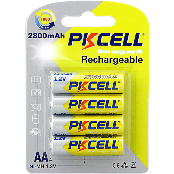 Good Quality Batteries 2800 MAh High Capacity Rechargeable Ni-MH AA Battery