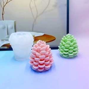 3D Pine Cone Candle Silicone Mold DIY Christmas Ornament <b>Craft</b> Gifts Making <b>Tool</b> Soap Plaster Resin Casting Molds Home Decor - Product Image 3