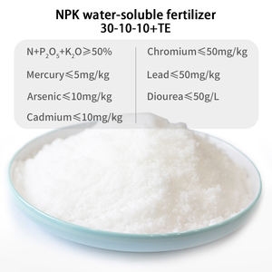 Acelera el Crecimiento del Cultivo NPK 30-10-10 Rico en Oligoelementos Fertilizante Verde Alto en Nitrógeno 100% Soluble en Agua - Product Image 5