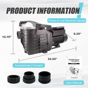 J15009 <span class=keywords><strong>1</strong></span>.5HP Super <span class=keywords><strong>pompe</strong></span> à vitesse variable pour <span class=keywords><strong>piscine</strong></span> - Product Image 2