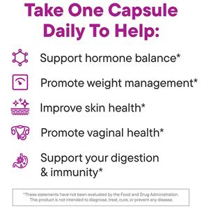 Probiótico Diario para el Equilibrio Hormonal en Mujeres, Apoya la Salud Intestinal, la Inmunidad de la Piel, Cápsulas Probióticas para el Equilibrio Hormonal - Product Image 4