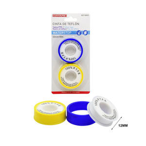 Cinta de Sellado de Roscas de <span class=keywords><strong>PTFE</strong></span> 100%, Blanca, de 12 mm x 10 m, Paquete de 3 Rollos, Suministro de Fábrica - Product Image 3