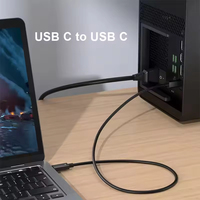Câble Thunderbolt 4 ULT-unite Soft Type-C prenant en charge la sortie vidéo 8K 60Hz, le transfert de données 40 Gbps et la charge 100 W, compatible avec USB4